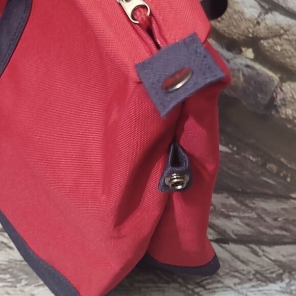 NWOT Samsonite Red Navy Blue Duffle Overnight Bag - Picture 4 of 8